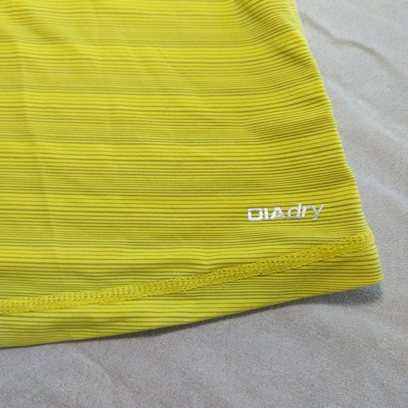 Diadora Yellow Lightweight Athletic Running Tank Top Shirt, XS - Picture 8 of 8